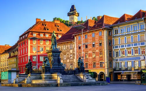 Zentraler Platz in der Grazer Altstadt