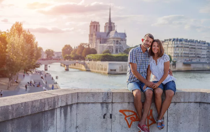 Blick auf die Kathedrale Notre-Dame de Paris