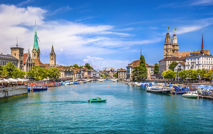 Zürich mit dem Fluss Limmat