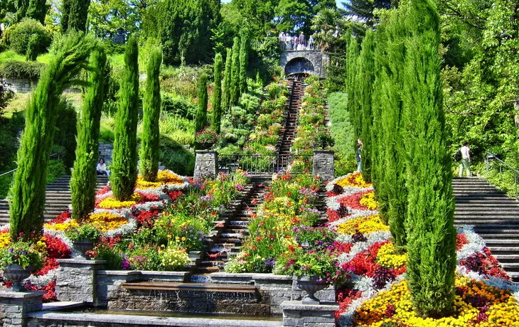 Italienische Wassertreppe auf der Insel Mainau am Bodensee, Deutschland