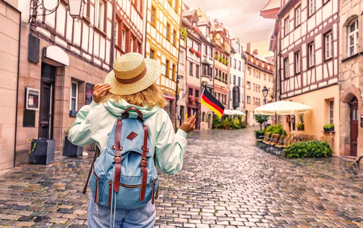 Altstadt von Nürnberg in Bayern, Deutschland