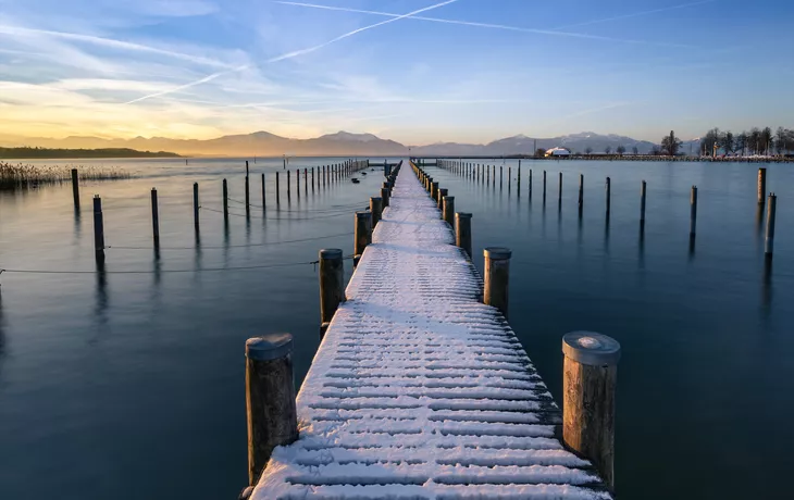 Wintermorgen am Chiemsee