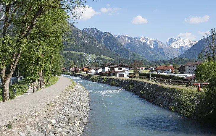 Iller-Radweg bei Oberstdorf