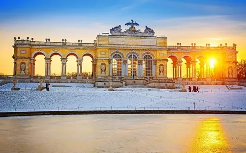 Gloriette im Winter