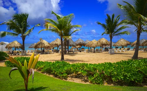 Sandstrand in Punta Cana, Dominikanische Republik