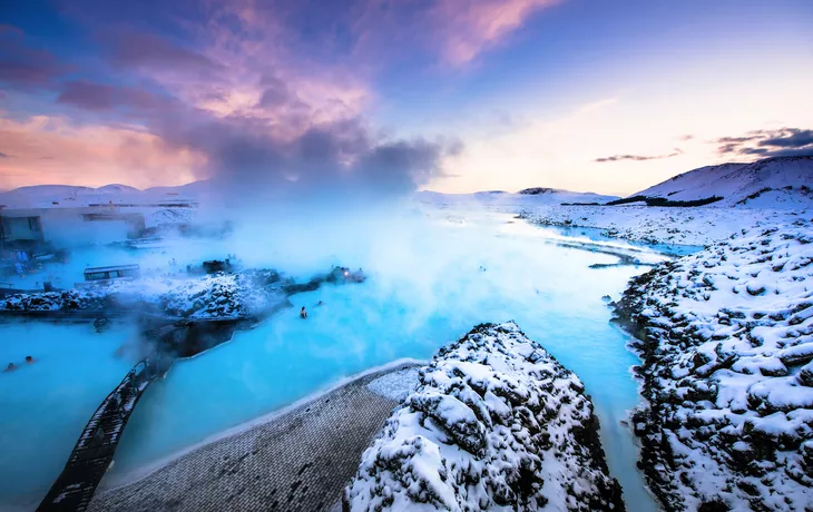 berühmte blaue Lagune in der Nähe von Reykjavik, Island